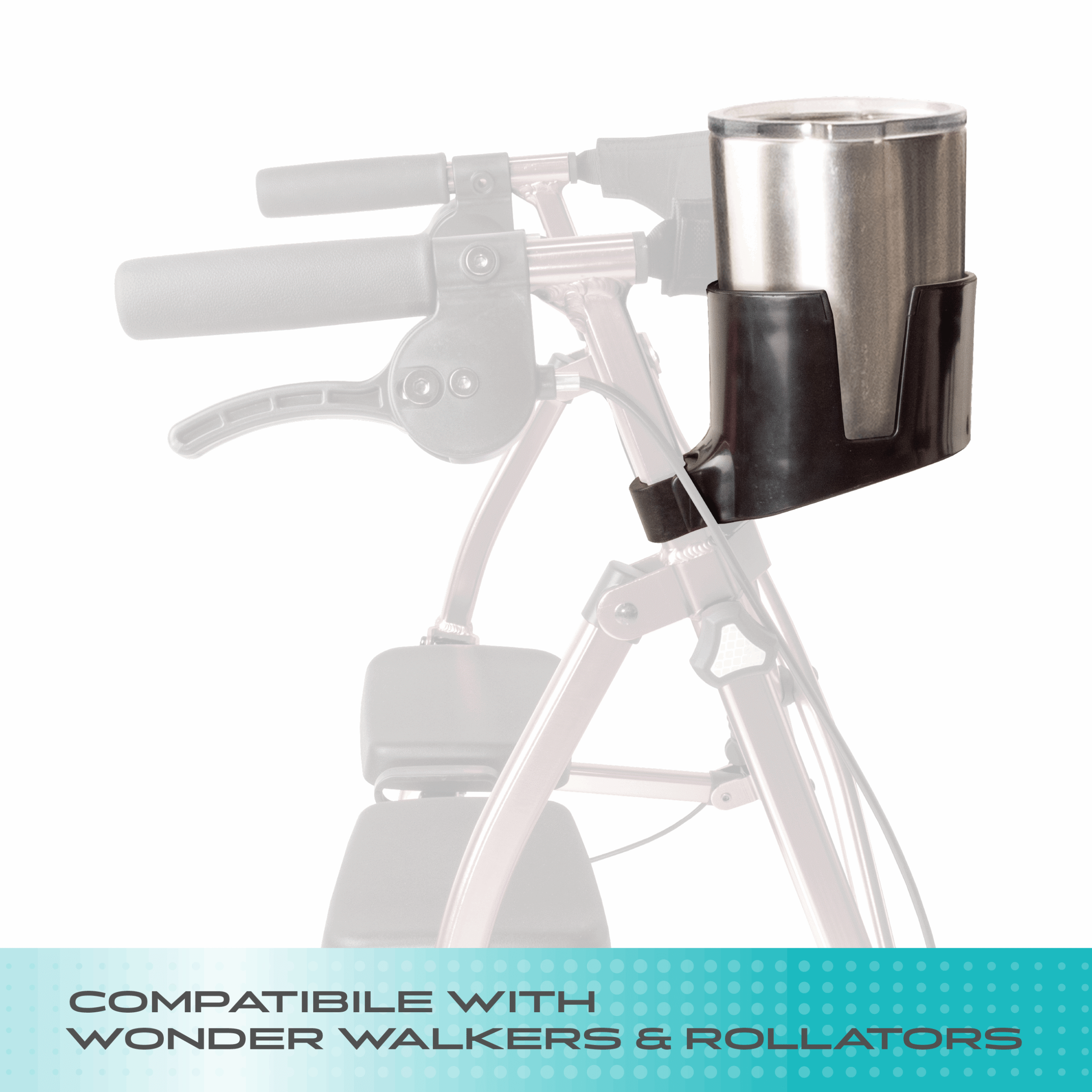 Walker-Rollator Cup Holder Accessory - Image 2